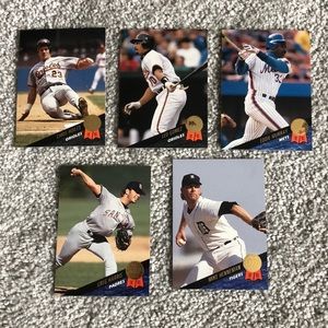 💕5 1993 leaf baseball cards